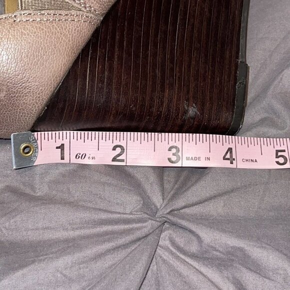 Franco Sarto Faryn Dress Sandal Size 10 Wedge Beige Taupe Leather Gladiator Shoe - Picture 10 of 10